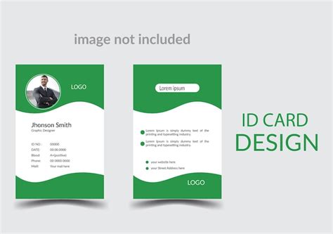 Premium Vector Id Card Design Template Student Id Card Design