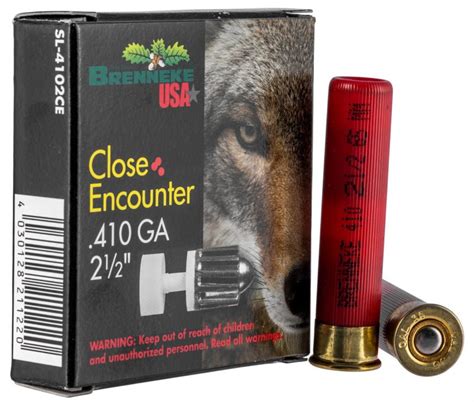 Brenneke SL4102CE Close Encounter 410 Gauge 2 5 1 4 Oz Sabot Slug Shot