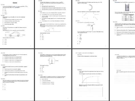 Ib Dp Physics Question Book A Forces And Momentum Sl First Teaching