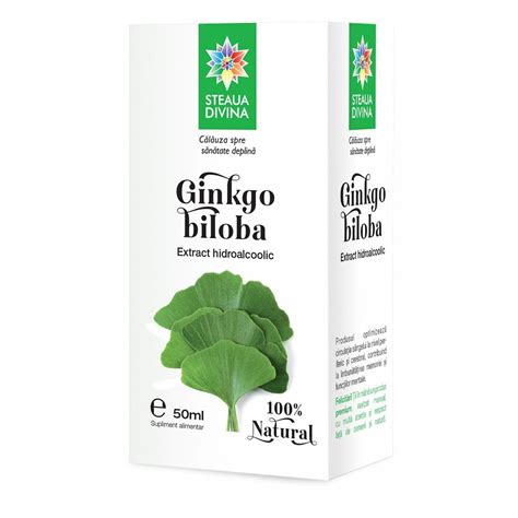 Gingko Biloba Tinctura Ml Steaua Divina Farmacia Tei Online