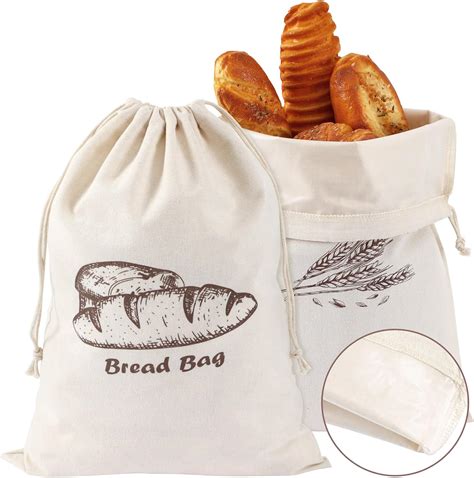 Amazon.com: Augshy Bread Bags, 4 Pack Bread Bags for Homemade Bread, 17 ...