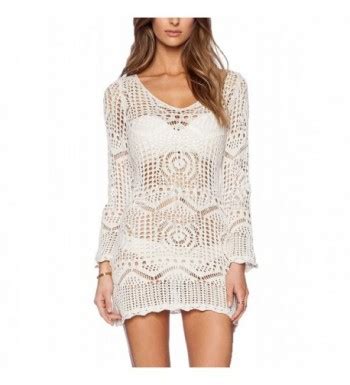 Beach Tops Sexy Perspective Cover Dresses Bikini Cover Ups Net Coverups Beige White C O FF Q