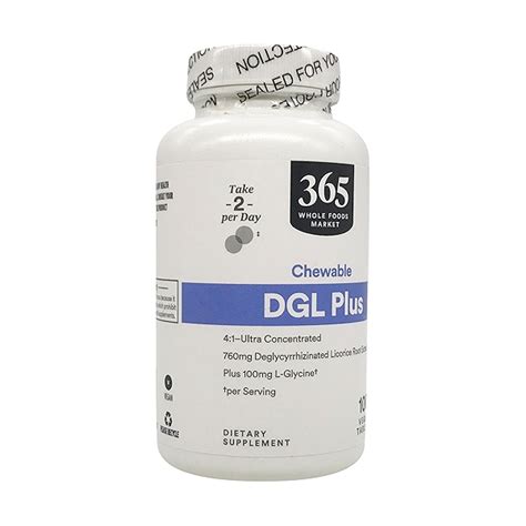 DGL Plus Chewable Tablets, 100 vegan tablets at Whole Foods Market