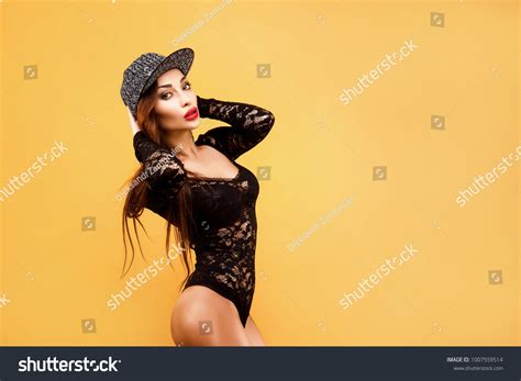 Side View Seductive Brunette Woman Wearing Stock Photo 1007559514 Shutterstock
