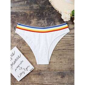 Shein Med Regnb Ge R Nder Sexig Bikini Underdel Naturlig Vitt Hitta B Sta Pris P Prisjakt