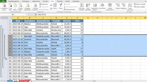 Excel Grupowanie Wierszy I Kolumn Porada Youtube