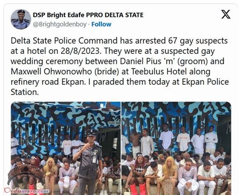 Dozens of gay wedding attendees arrested Ọmọ Oòduà