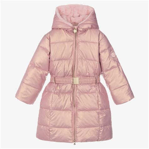 Le Chic - Girls Pink Iridescent Puffer Coat | Childrensalon Outlet