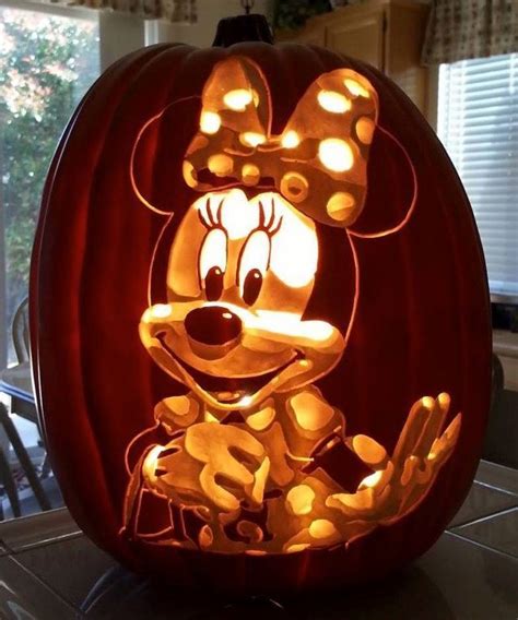 Fabulous Mickey And Minnie Mouse Pumpkin Carvings Minnie Mouse Pumpkin Pumpkin Carving