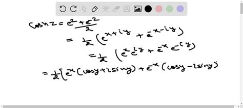 Solvedprove That Coshzcoshx Cosyi Sinhx Siny