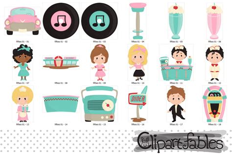 The Fifties Clipart