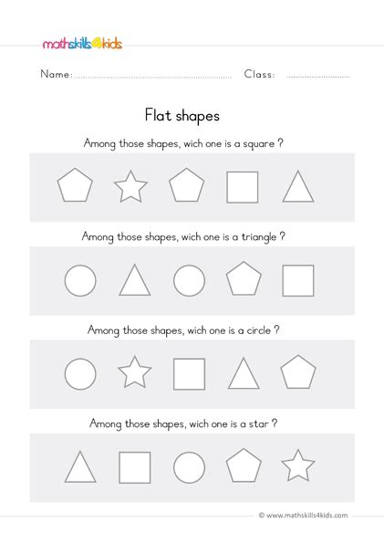 Fun and educational shapes worksheets for preschoolers