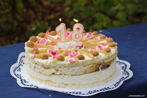 Geburtstagskuchen zum 18. – Zuckerbäckerei
