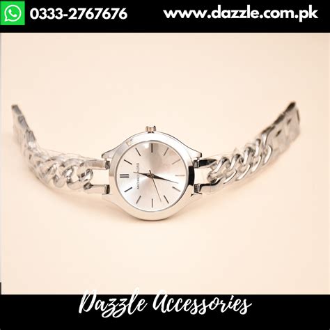 Branded Silver Ladies Watch Dazzle Accessories