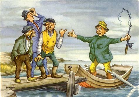 Fingal Cartoon Fish Fishing Humor Funny Art