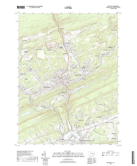 Pottsville Pennsylvania US Topo Map – MyTopo Map Store