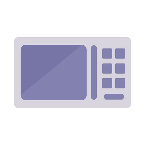 microwave of a purple color on white background 2749478 Vector Art at ...