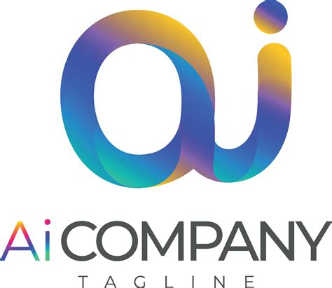 Modern Minimal Colourful Technology Ai Brand Logotype 43957213 Vector