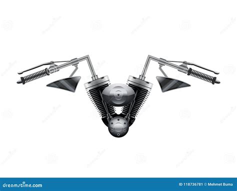 Naked Motorcycle Concept Stock Vector Illustration Of Ideas 118736781