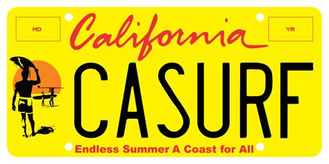 Blog Endless Summer California License Plate