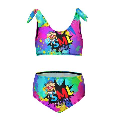 Jeffy Puppet SML Kid S Swimwear Two Piece Swimsuit Summer Beach Vacation Girls Bikini Sets