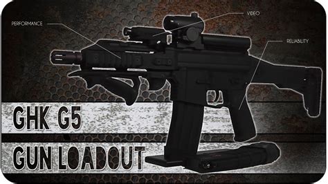 Airsoft Loadout ENG GHK G5 GBBR Gun Loadout 360 Full Setup YouTube