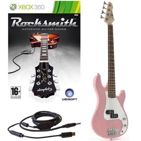 Disc Rocksmith Xbox 360 3 4 La Bass Guitar Pink At Gear4music