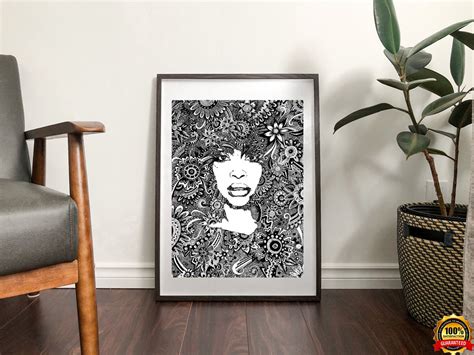 Erykah Badu Poster Erykah Badu Poster No Frame Wall Art Etsy