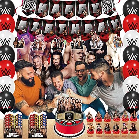 Wrestling Birthday Party Decorations Wrestling Party Supplies Set