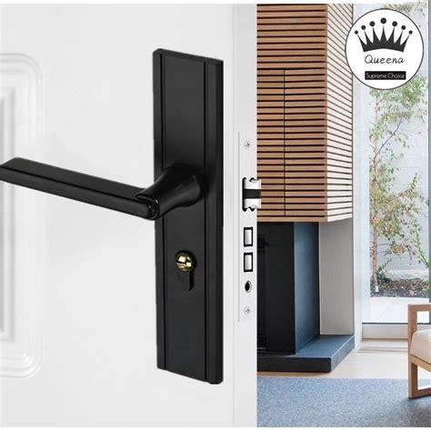 indoor door lock lever type doorknob lockset aluminum solid handle