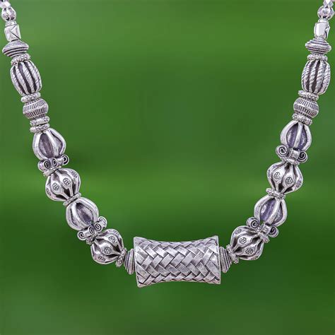 UNICEF Market | 950 Karen Hill Tribe Silver Bead Necklace - Tribal Karen