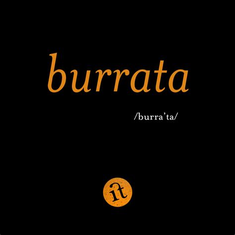 how to pronounce burrata