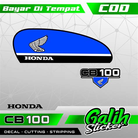 Gs Sticker Stripping Honda Cb Glatik Model Original Stripping Honda