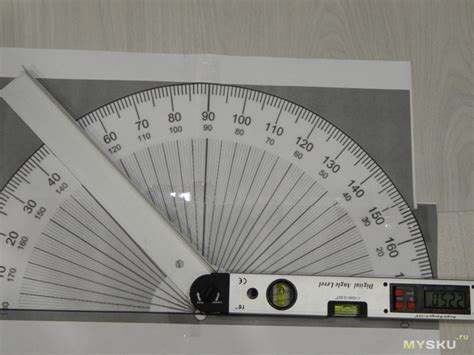 Цифровой угломер 0°-225° с пузырьковым уровнем
