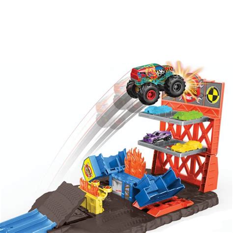 Hot Wheels igračka Monster Truck set sa ispaljivačem 4Kids