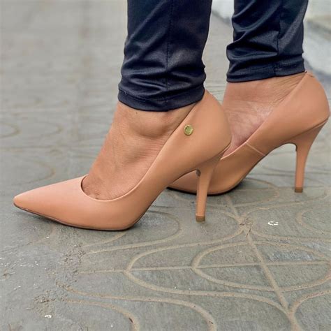 Scarpin Vizzano Nude Sapato Feminino Vizzano Nunca Usado Enjoei
