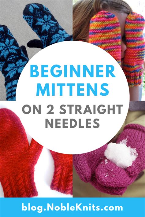 Easy Mitten Knitting Pattern Straight Needles