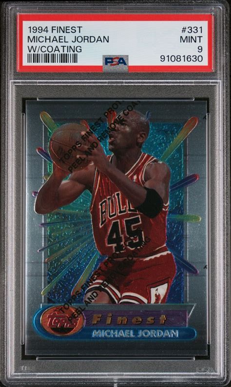 Finest W Coating Michael Jordan Psa Ebay