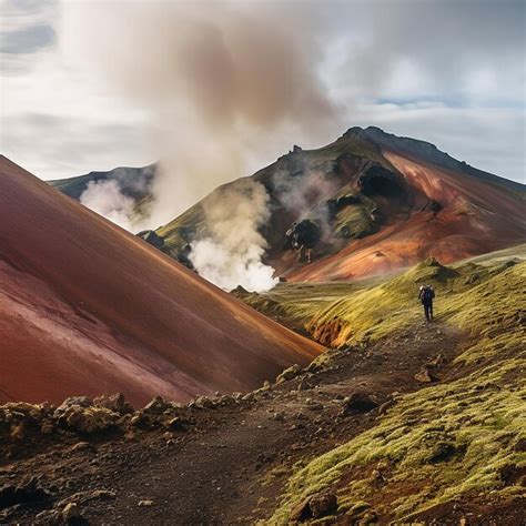 Premium Photo Picture Of Mountain With Smoke
