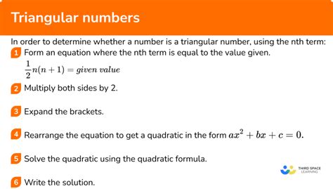 Triangular Numbers Gcse Maths Steps Examples Worksheet