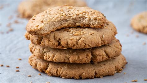 Biscuits Tahini Sans Gluten Vegan Sain Délicieux