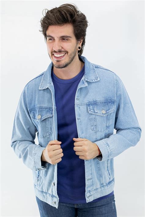 Jaqueta Jeans Claro Délavé Tradicional Masculina Anticorpus Compre