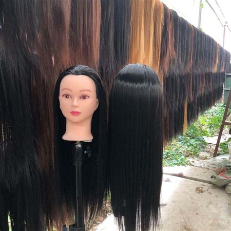 Учебная голова манекен для причесок стрижек цвет черный - купить по ...