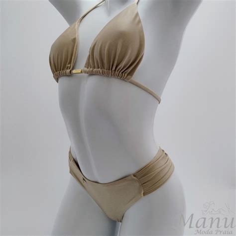 Biquíni cortininha calcinha borboleta nude