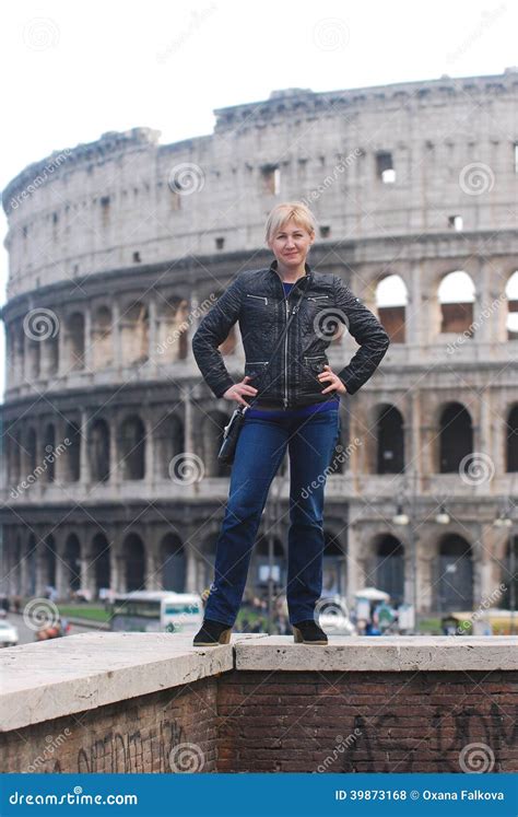 Blonde In Rome Stock Photo Image Of Building Pretty