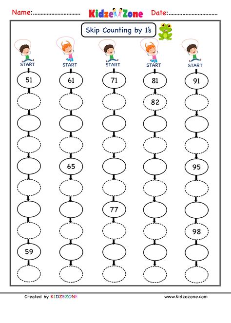 Counting 1 100 Worksheets