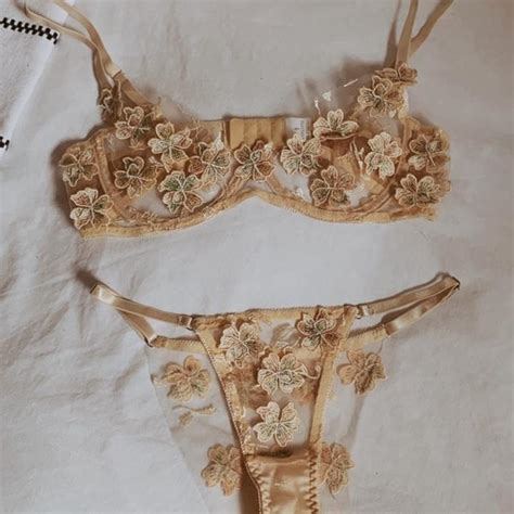 Never Worn Floral Lingerie Super Hot Fairy Core Depop