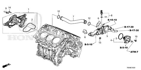 Honda Pilot Pipe Connecting Cooling Pump Water 19505 6fb A00