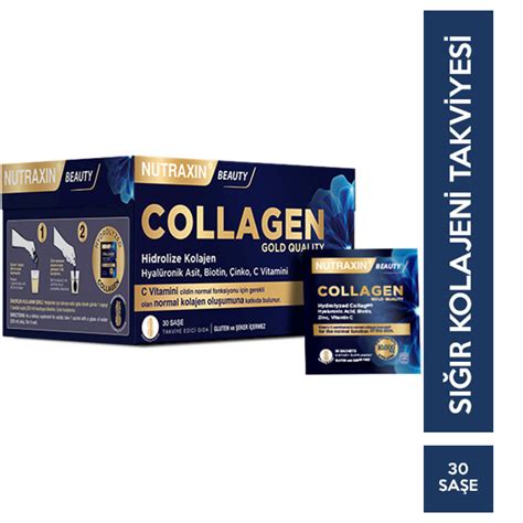 Nutraxin Collagen Gold Quality Takviye Edici Gıda 30 Saşe | Nar Ecza