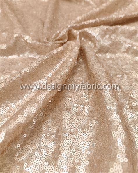 Nude Color Matte Sequined Lace Fabric 81693 Design My Fabric